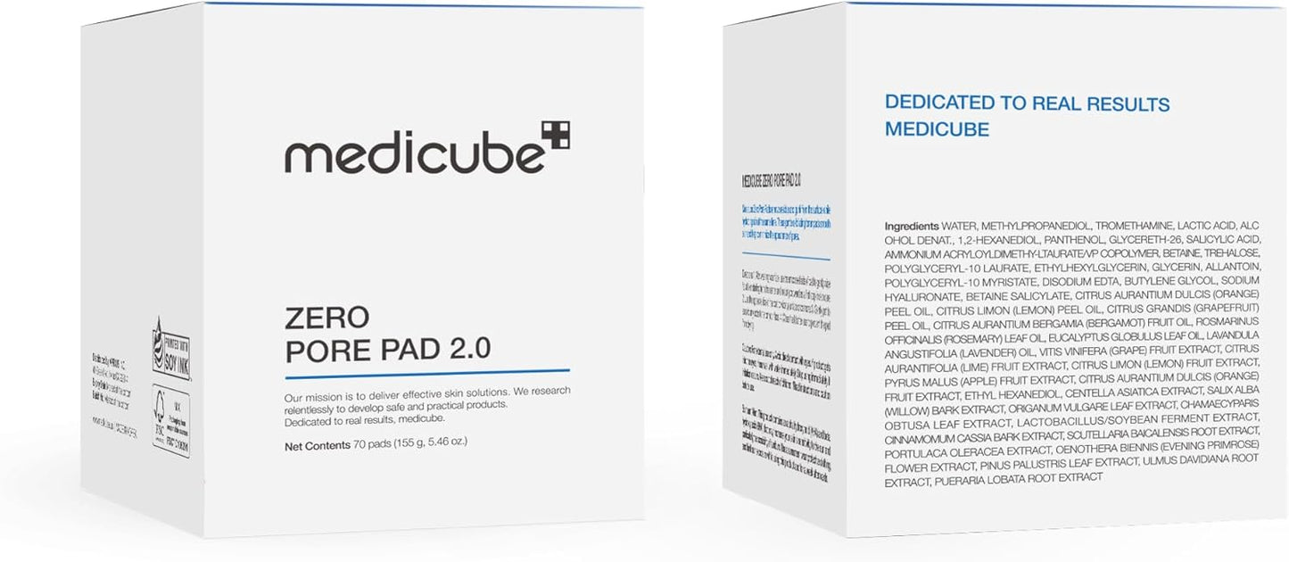 Pads Exfoliantes puntos negros Zero Pore – Medicube