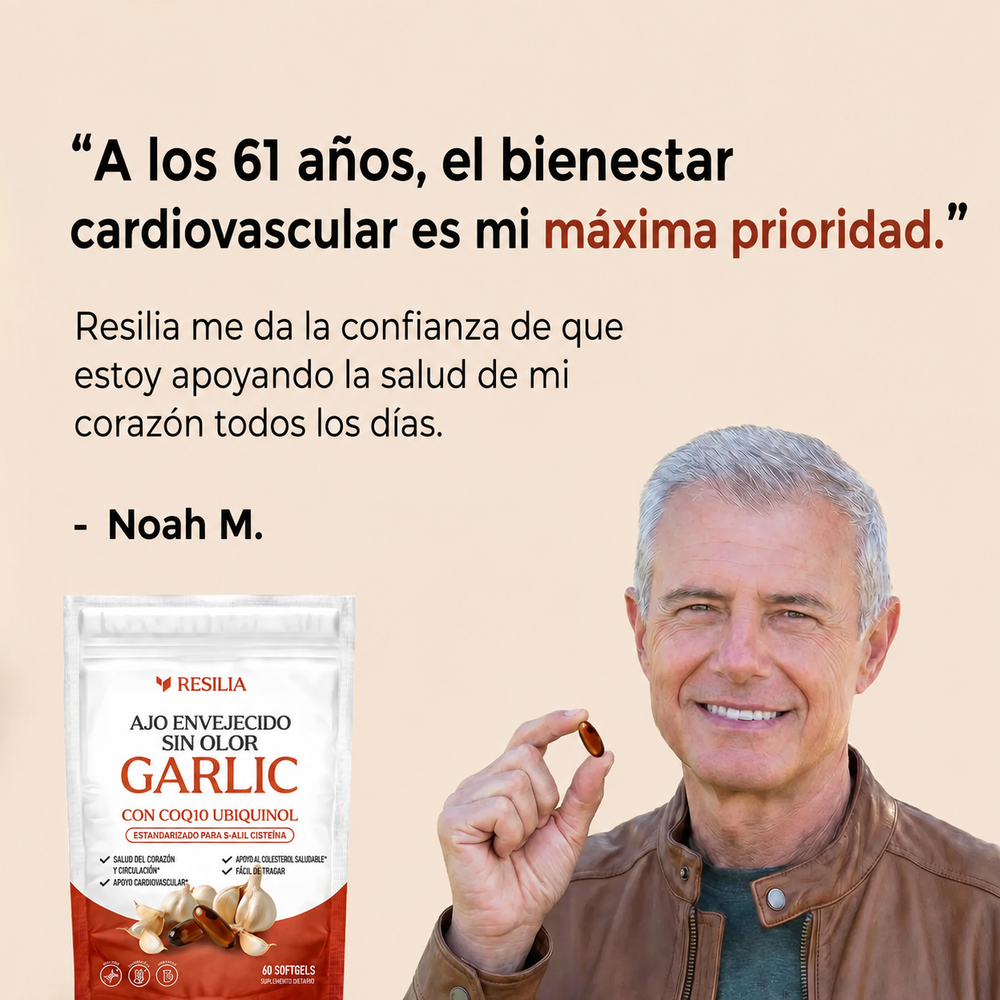 Ajo Añejado Sin olor - Fórmula Premium (60 Cápsulas) 100% Puro, Natural y Organico | Complemento dietético