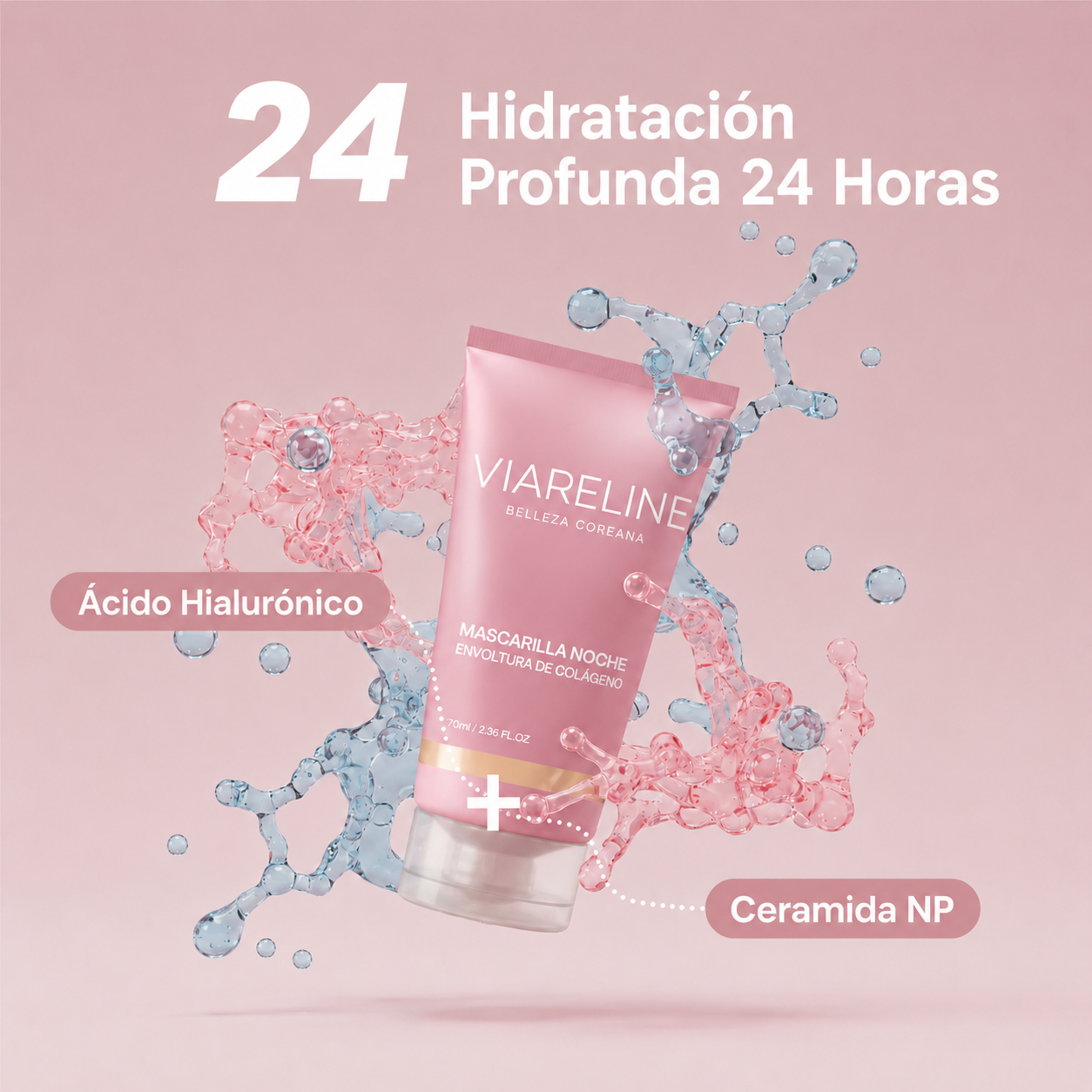 Mascarilla Facial Nocturna de Colágeno - Compra 1 lleva 2 + Aplicador Gratis