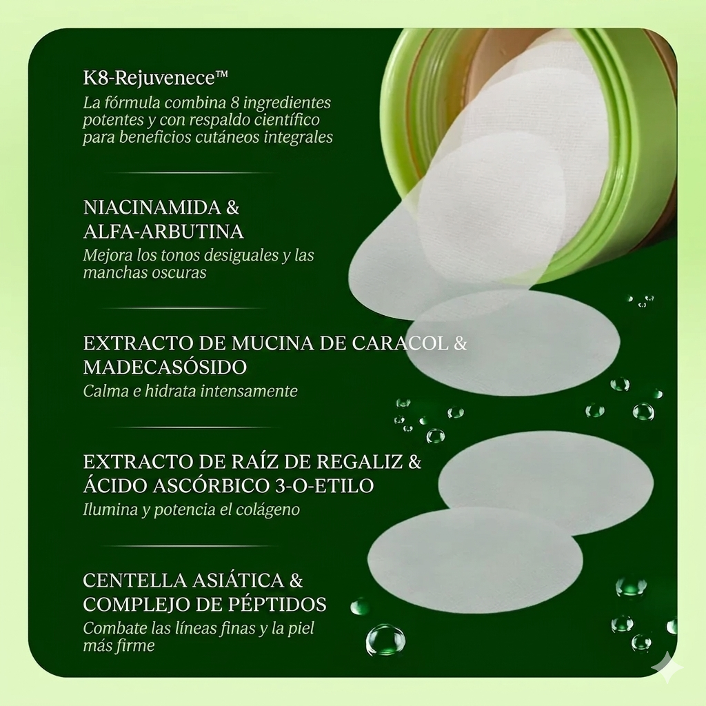 Pads Aclarante Zonas Oscuras -Hidratante De Uso Diario